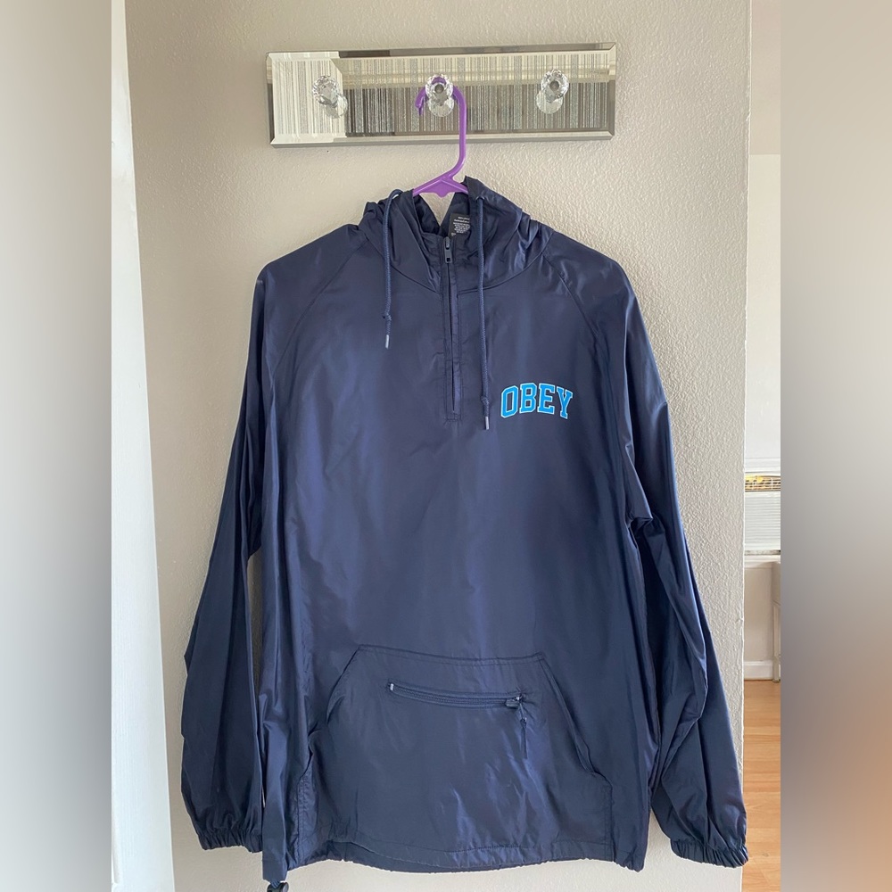 Obey, windbreaker, dark blue